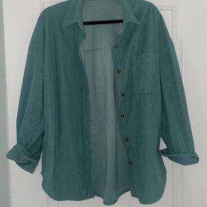 Teal oversized shacket size L